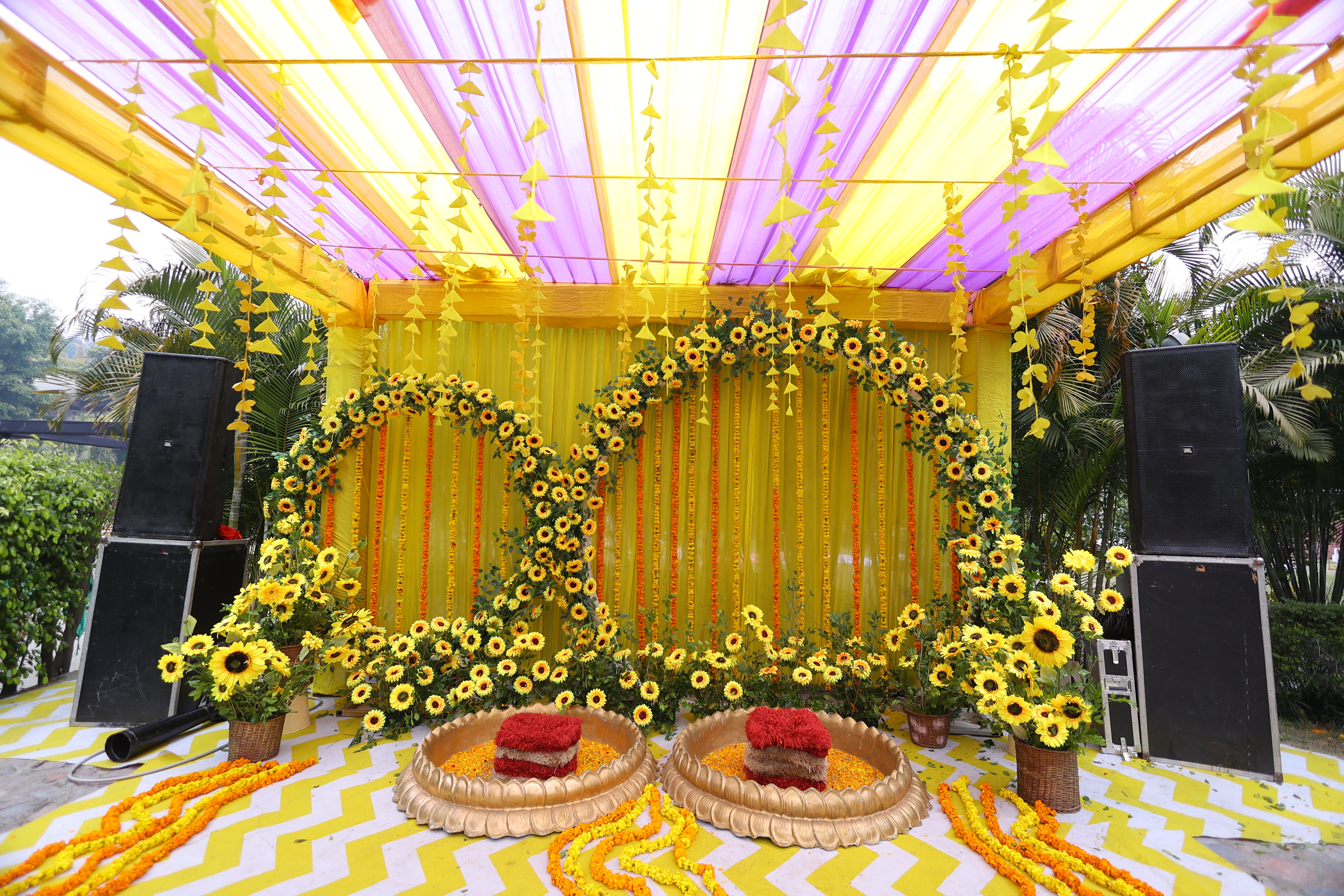 Haldi wedding photo at Corbett Wild Resort